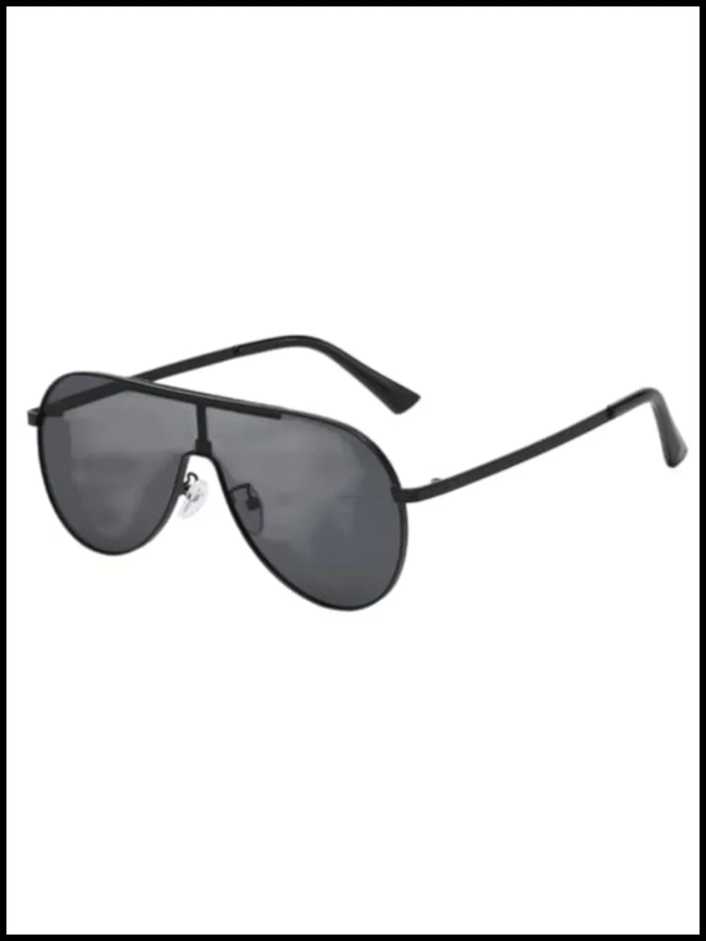 Unisex Pilot-Style Metal Sunglasses Double-Bridge Aviator UV400 Protection